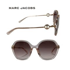 【MARC JACOBS】 マーク ジェイコブス　サングラス　MARC 728/F/S　35J　クリアピンク・ゴールド　アジアンフィット　国内正規品