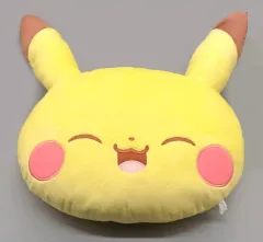 【中古】クッション・本体 ピカチュウ フェイスクッション 「一番くじ ポケピース ～”PEACE”な夜のひととき～」 ラストワン賞