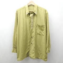 ◇ ⊂ LANCEL ランセル 刺繍デザイン 長袖 シャツ サイズM グリーン系 メンズ E 【1507030001650】のサムネイル