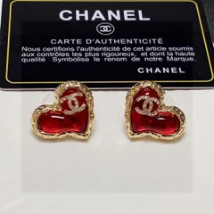 【今日特価】Chanel シャネル クラシック ハート＆ダブル C イヤリング