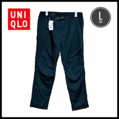 未使用品 UNIQLO ユニクロ ウォーム イージーパンツ 防寒 防風 裏起毛 フリース 黒 086091
