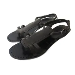 美品＊ジルサンダー ミュール クロスサンダル ブラック【38】 楽天市場