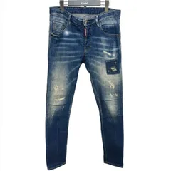 DSQUARED2 SKATER JEAN スケーター スリム テーパード デニムパンツ S71LB0728 8071000160621