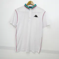 カッパ ポロシャツ トップス 半袖  ゴルフウエア 大きいサイズ メンズ LLサイズ ホワイト Kappa 【中古】