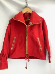OLD IL BISONTE レザーパイピング　クロップドジャケット　サイズXS　06042602　02のサムネイル
