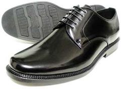 BELOUOMO プレーントゥ ビジネスシューズ 黒（ブラック）幅広甲高4E（EEEE）ワイズ  28cm（28.0cm）29cm（29.0cm）30cm（30.0cm）【大きいサイズ（ビッグサイズ）メンズ紳士靴】