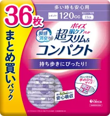 【特価商品】女性の軽い尿もれ用 まとめ買い36枚 多い時も安心用120cc 3.0mm 超スリム&コンパクト 肌ケアパッド ポイズ