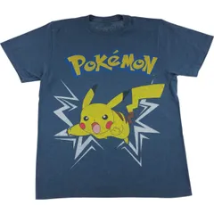 古着 POKEMON ポケモン ピカチュウ アニメ キャラクタープリントTシャツ メンズM相当/eaa543405
