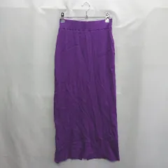 ◇ ⊇ ROSE BUD ローズバッド ロング丈 タイト スカート サイズF パープル レディース E  【1409100002461】