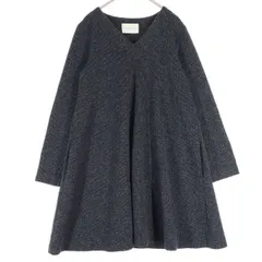 美品 Adam et Rope' アダムエロペ 長袖 Vネック セーター FREE ネイビー レディース 古着