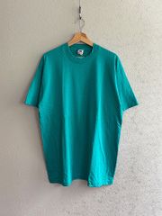 90's FRUIT OF THE LOOM USA製 フルーツオブザルーム ブランク Tシャツ ターコイズ XL
