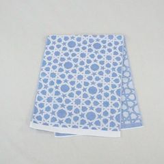 이마바리산 자가드 직조 페이스타올(블루) 면 100% 큰 사이즈 스포츠 타월