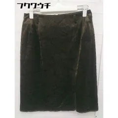 ◇ LAUTREAMONT ロートレアモン 膝丈 タイト ナロー スカート サイズ3 ブラウン系 レディース  【中古】 【1107010003966】