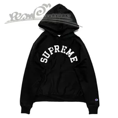 送料無料 メンズ プルオーバーパーカー ブラック Supreme シュプリーム Champion チャンピオン Champion HOODED SWEATSHIRT SS25SW57 シュプリームチャンピオンコラボプルオーバーパーカー se1394r