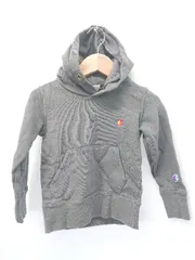 ◇ Θ Champion チャンピオン キッズ 子供服 長袖 プルオーバー パーカー サイズ100 カーキ系 男の子 女の子 E  【1411070014672】