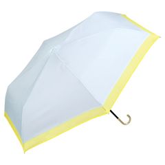 【新着商品】フェミニン レディース おしゃれ サックス《遮光率100%・UVカット率100％・UPF50＋・晴雨兼用》55cm ミニ 可愛い 遮光オーガンジーバイカラー 女性 折りたたみ傘 日傘 801-16536-102 Wpc.