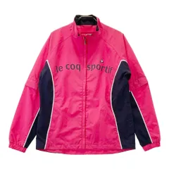 サイズ：M LE COQ GOLF ルコックゴルフ  2WAYジップジャケット 裏メッシュ  ピンク系 [240101352168] ゴルフウェア レディース ストスト