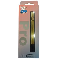 カラーLED付き　510規格　3代目CHO ヴェポライザバッテリ 650MAH　ゴールド