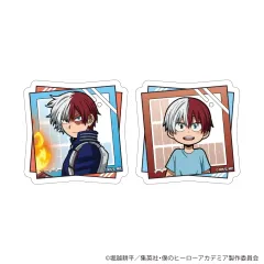 【中古】シール・ステッカー 轟焦凍(君はヒーローになれる!ver.) クリアスマホステッカー2枚セット 「僕のヒーローアカデミア」