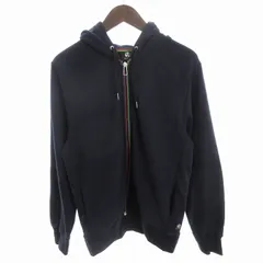 ポールスミス PAUL SMITH PS パーカー スウェット 長袖 フード 裏毛 ジップアップ 紺 ネイビー L ■SM3のサムネイル