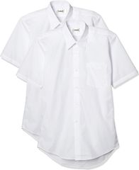 Catch キャッチ スクールシャツ 学生服 ワイシャツ Yシャツ シャツ 男子 半袖 形態安定 2枚組