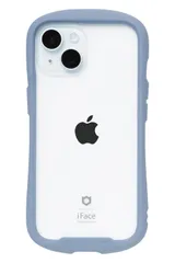 iFace Reflection iPhone 15 ケース クリア 強化ガラス (ペールブルー)【アイフェイス アイフォン15 用 iphone15 用 カバー 韓国 耐衝撃 透明 ストラップホール】 [ペールブルー・iPhone 15専用]