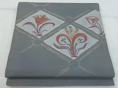 平和屋着物■太鼓柄袋帯　総刺繍　天然美　逸品　th5115