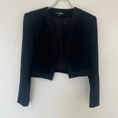 【東京イギン】　レディース　フォーマル　ジャケット　ブラック　11号　美品　ノーカラージャケット