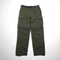 THE NORTH FACE アウトドア 2WAY コンバーチブル カーゴパンツ ショートパンツ  M カーキ ナイロン US規格 AJFB