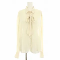 プラージュ Plage 24AW タイ TIE ブラウス シャツ 長袖 シアー