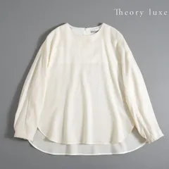 【新品未使用】Theory LUXE　Elida ホワイト　40　長袖　ブラウス 2025年最新】Theory luxe レディース 長袖 シャツ・ブラウスの人気