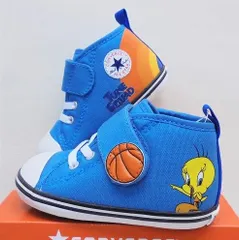 ★新品★CONVERSE BABY ALL STAR N SPACE JAM MT V-1(ベビー オールスター N スペース・ジャム MT V-1）ブルー14.0センチ