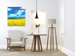 ■SIMON BAKER■のれん「花畑と山」85x90cm ×5枚セット【日本製】のれん 暖簾 家紋 間仕切り ジブリ トトロ 千と千尋 風景 景色 目隠し スヌーピー ウィリアムモリス【匿名配送らくらくメルカリ便全国送料無料】