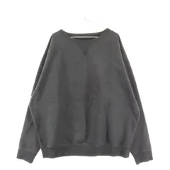 Martin Margiela 22 (マルタンマルジェラ) フロント刺繍スウェットトレーナー チャコール L S50GU0208 S25520のサムネイル