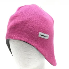 ★特価★【新品】ナイキゴルフ リバーシブル耳当て付ニット帽 ピンク 裏グレー ニット×フリース ウール混 レディース 55-57 ゴルフウェア NIKE