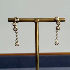 750(YG)ダイヤモンドピアス
