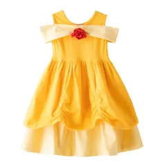 【新着商品】Daisy] プリンセス [Dressy ベル コスチューム 女の子 ガールズ 写真の服 ハロウィン テーマパーティー 仮装 付属品付き イエロー 2～7歳