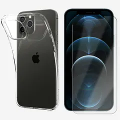 【保護フィルム付き】 iPhone 12/12Pro ソフトケース TPU 透明 クリア スマホケース 薄型 衝撃吸収 携帯ケース スマホカバー