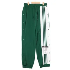00s adidas アディブレイクトラックパンツ XL Y2K 中島健人着用 アディダス 緑 アディブレイク スナップパンツ 女性M ジャージ
