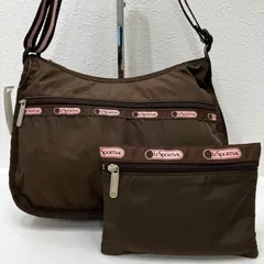 4407　 LeSportsac レスポートサック　ショルダーバッグ　ブラウン　茶　クラシックホーボー