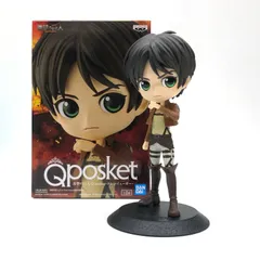 【飾磨店】 中古 BANPRESTO | バンプレスト フィギュア 進撃の巨人 エレン イェーガー A  衣装濃 Q posket 2022年製 2590575 【701】