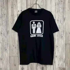 希少 00s GAME OVER ゲームオーバー ヴィンテージTシャツ 00s vintage】メッセージT ブラックジョーク GAMEOVER - メルカリ