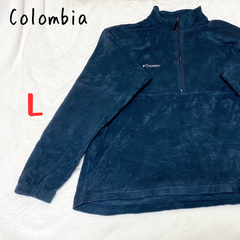 古着　コロンビア　Colombia ハーフジップ　フリースジャケット　メンズ　レディース　Lサイズ　登山　キャンプ　タウンユース　アウトドア　防寒