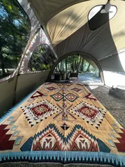 【SALE】キャンプ用品 インナーマット テントパッド ラグマット カバー アーベッド ネイティブ柄 Forest 160X220cm…… Peel