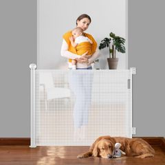 Ycozy BabySafe ベビーゲート ロール 巻き取り 安全ゲート 革新版 二重のロック 最大取付幅140cm 階段上 ペットゲート バリアフリー 子供ペット柵 赤ちゃんゲート 犬 猫 高さ86cm SG018