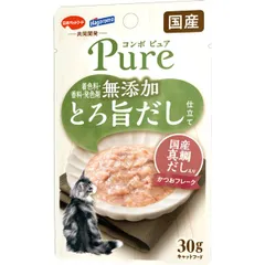 【同梱不可】【48個セット】コンボピュアキャットパウチかつお・国産真鯛だし入り30gのサムネイル