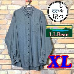 ME5-179★【L.L.Bean】千鳥格子 長袖 BDシャツ【XL】ネルシャツ