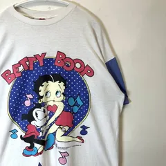 90s BETTY BOOP ベティ ブープ プリントT 古着Tシャツ ホワイト