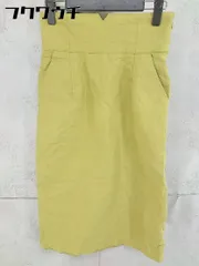 ◇ SENSE OF PLACE by URBAN RESEARCH リネン混 膝下丈 タイト スカート サイズ36 グリーン系 レディース 【中古】 【1102090018893】