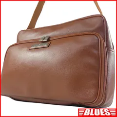 イタリア製 TRUSSARDI トラサルディ ショルダーバッグ 斜め掛け メンズ レディース 革 茶 ショルダーバッグ一覧←SEULB屋着古← NR4202のサムネイル